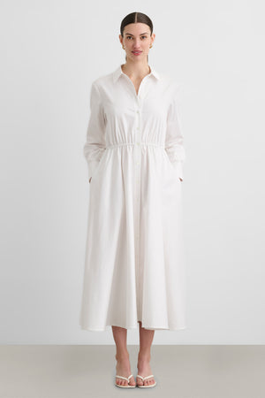 ANIKA LONG SLEEVE SHIRT DRESS - Toccin