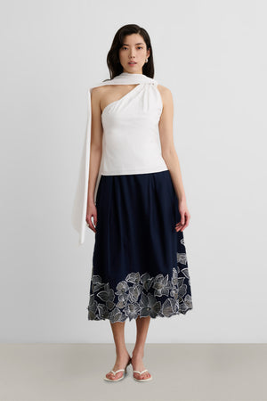 STACY MIDI SKIRT - Toccin