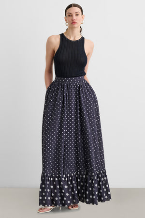 GOLDIE TIERED MAXI SKIRT - Toccin