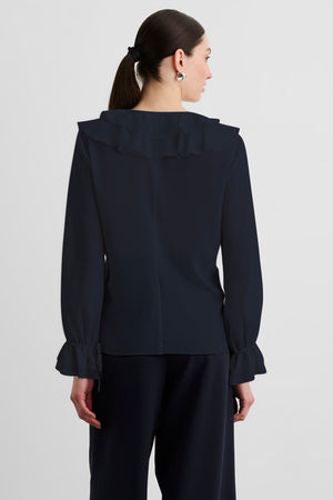 TOBI EXAGGERATED RUFFLE BLOUSE - Toccin