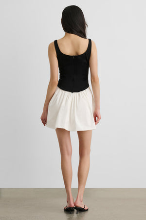 FELICIE DROP WAIST CORSET MINI DRESS - Toccin