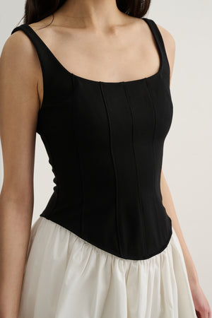 Felicie Drop Waist Corset Mini Dress | Toccin