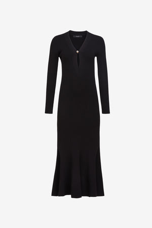 ZORA LONG SLEEVE MIDI DRESS - POS - Toccin
