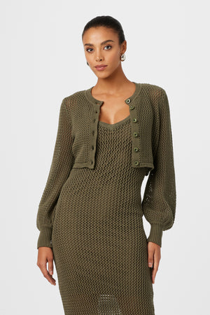 Summer Tori Crochet Blouson Cardigan - Toccin