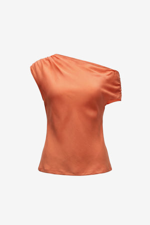 VEDA OFF THE SHOULDER DRAPED TOP