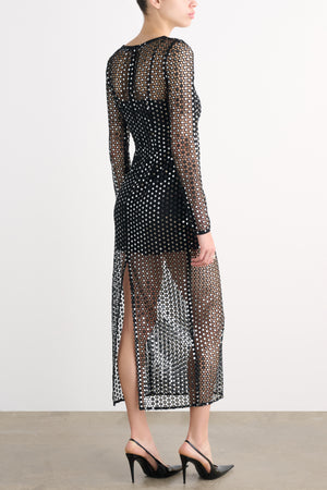 VIOLA LONG SLEEVE MAXI DRESS - Toccin