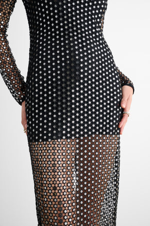 VIOLA LONG SLEEVE MAXI DRESS - Toccin