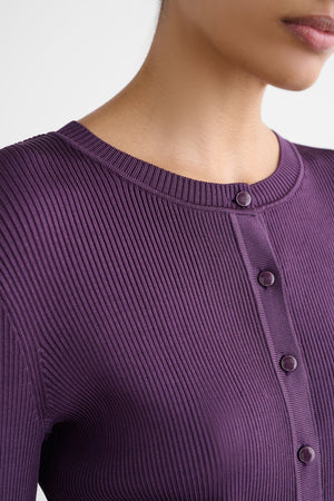 ZOE HIGH SHINE CROPPED CARDIGAN