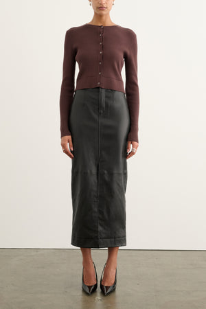 ZOE CLASSIC CROPPED CARDIGAN