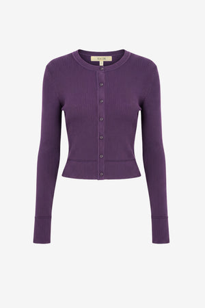 ZOE HIGH SHINE CROPPED CARDIGAN