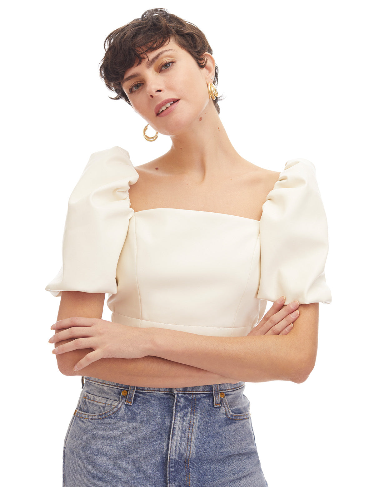 Layla Wrap Top Off White