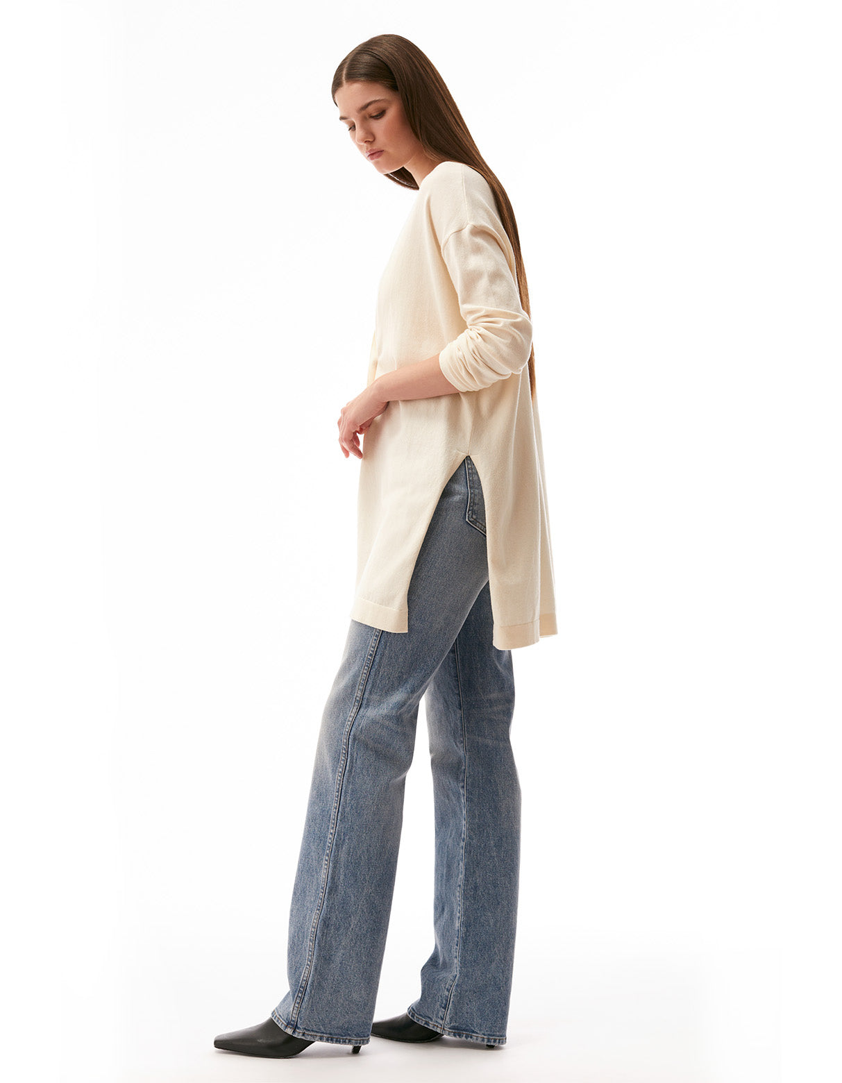penelope travel cardi creme off white - women's oversized casual designer cardigan