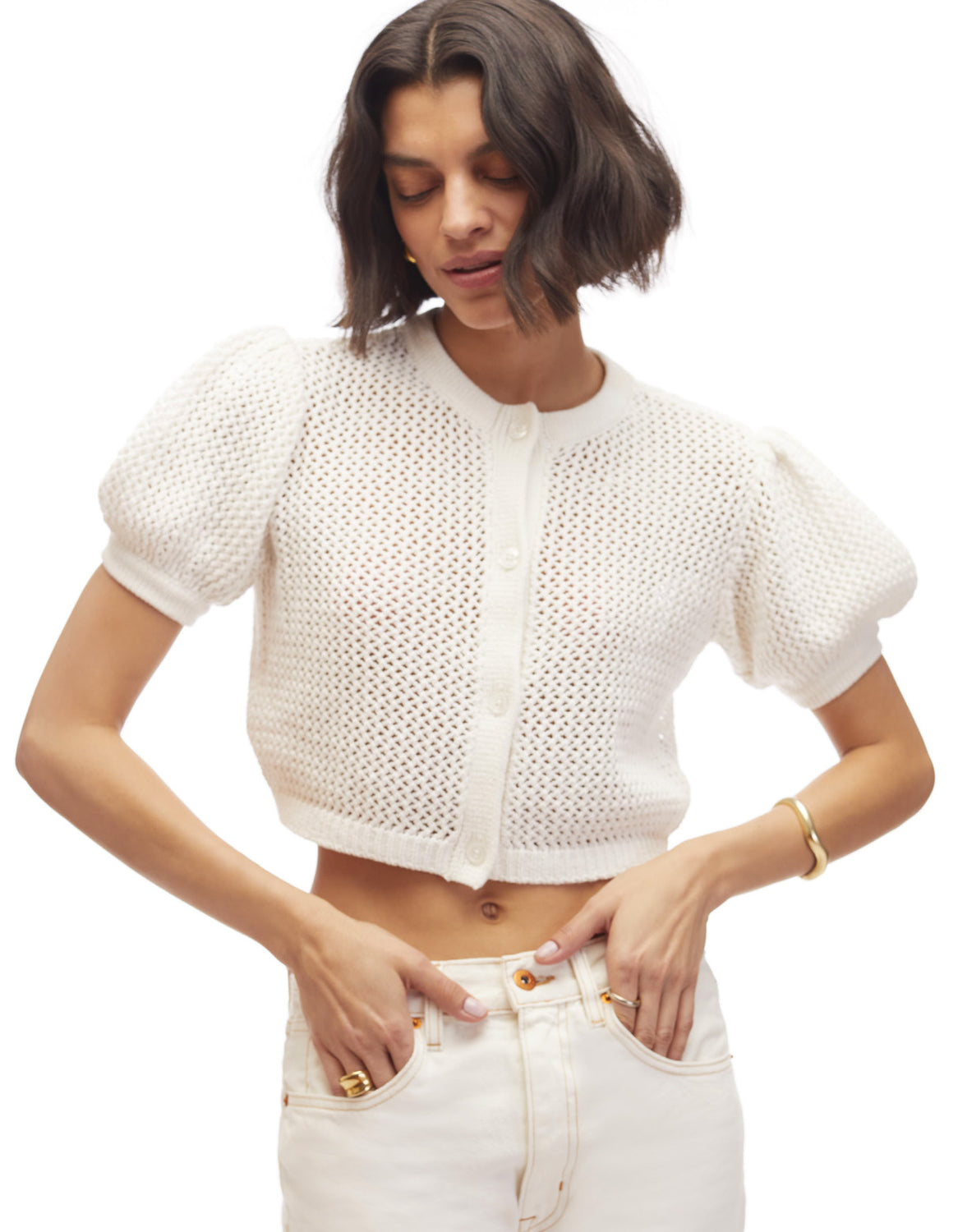 Look 12 - Samantha Crochet Cropped Cardi