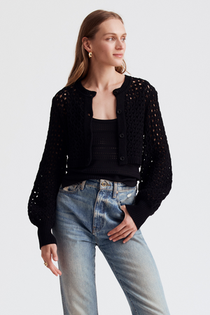 Tori Blouson Sleeve Cardigan - Toccin