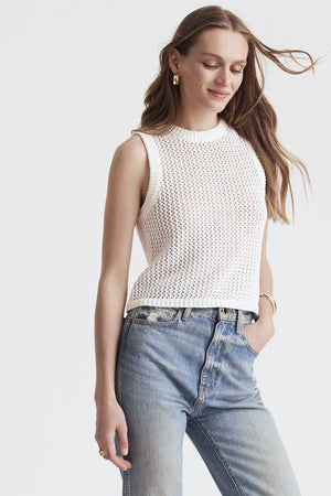 Estelle Crochet Tank Top - Toccin