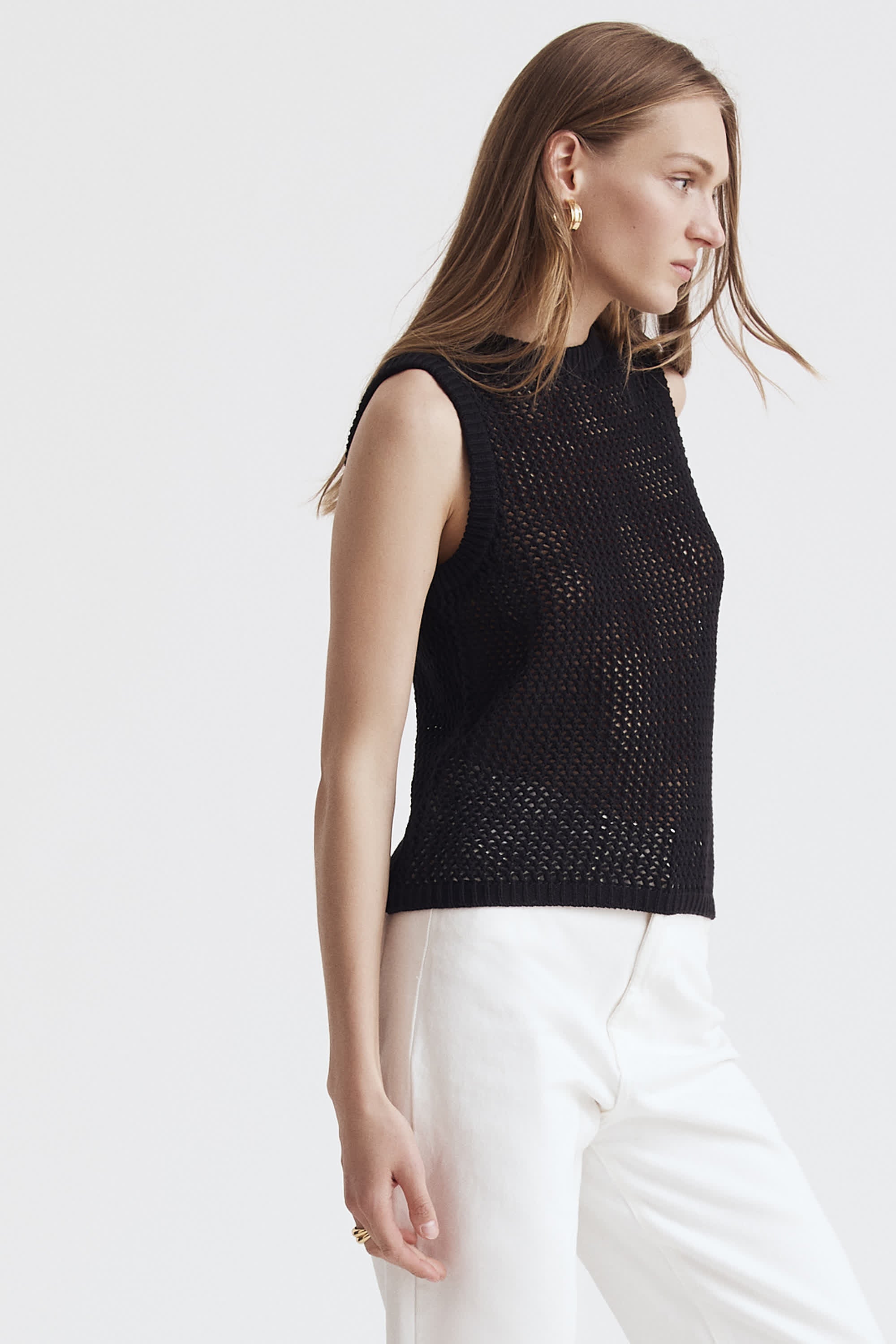 Estelle Tank & Samantha Cardigan, Jet - Toccin