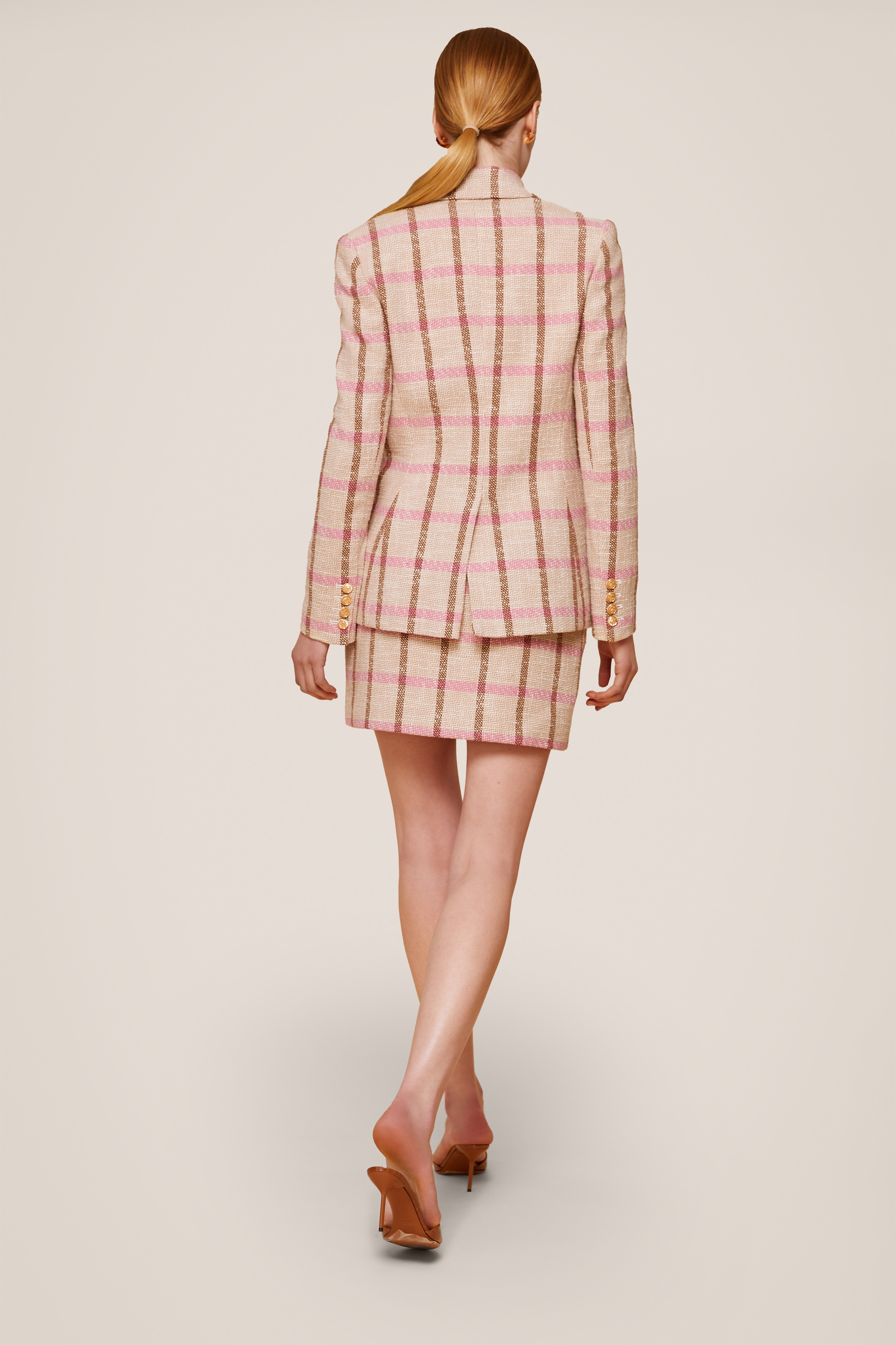 Lane Tweed A-Line Mini Skirt - Toccin