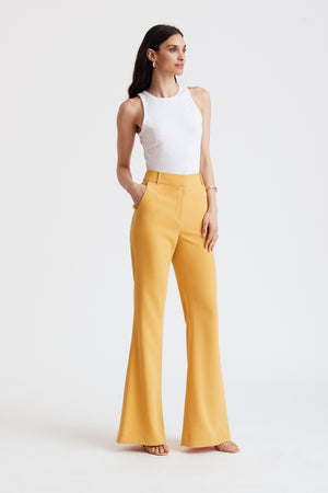 Gaia Strech Woven Flared Pant - Toccin