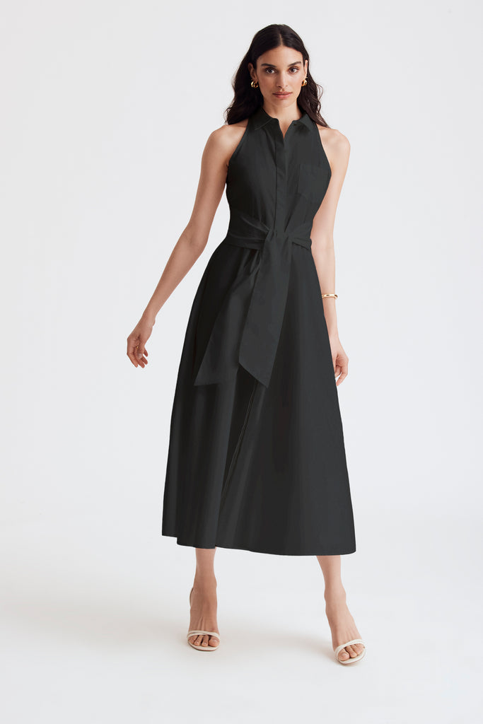 Chelsea Checked Tie Dress
