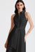 Chelesea Tie Front Sleeveless Midi Dress - Toccin