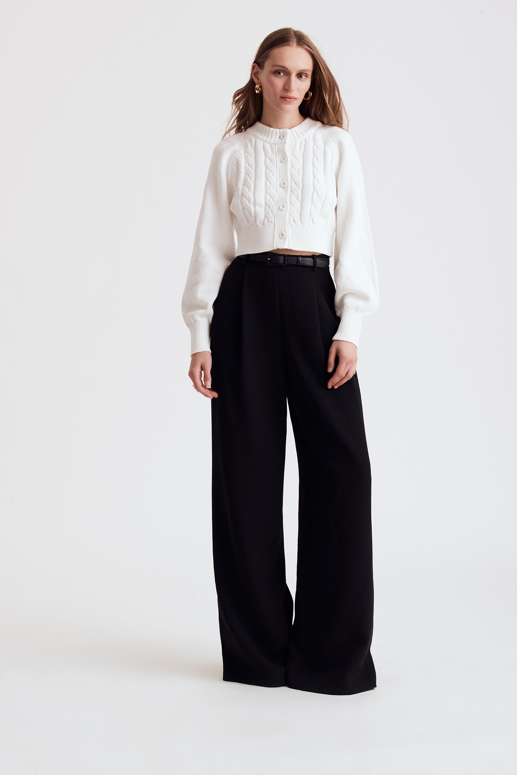 Rita Cotton Cropped Cardigan - Toccin