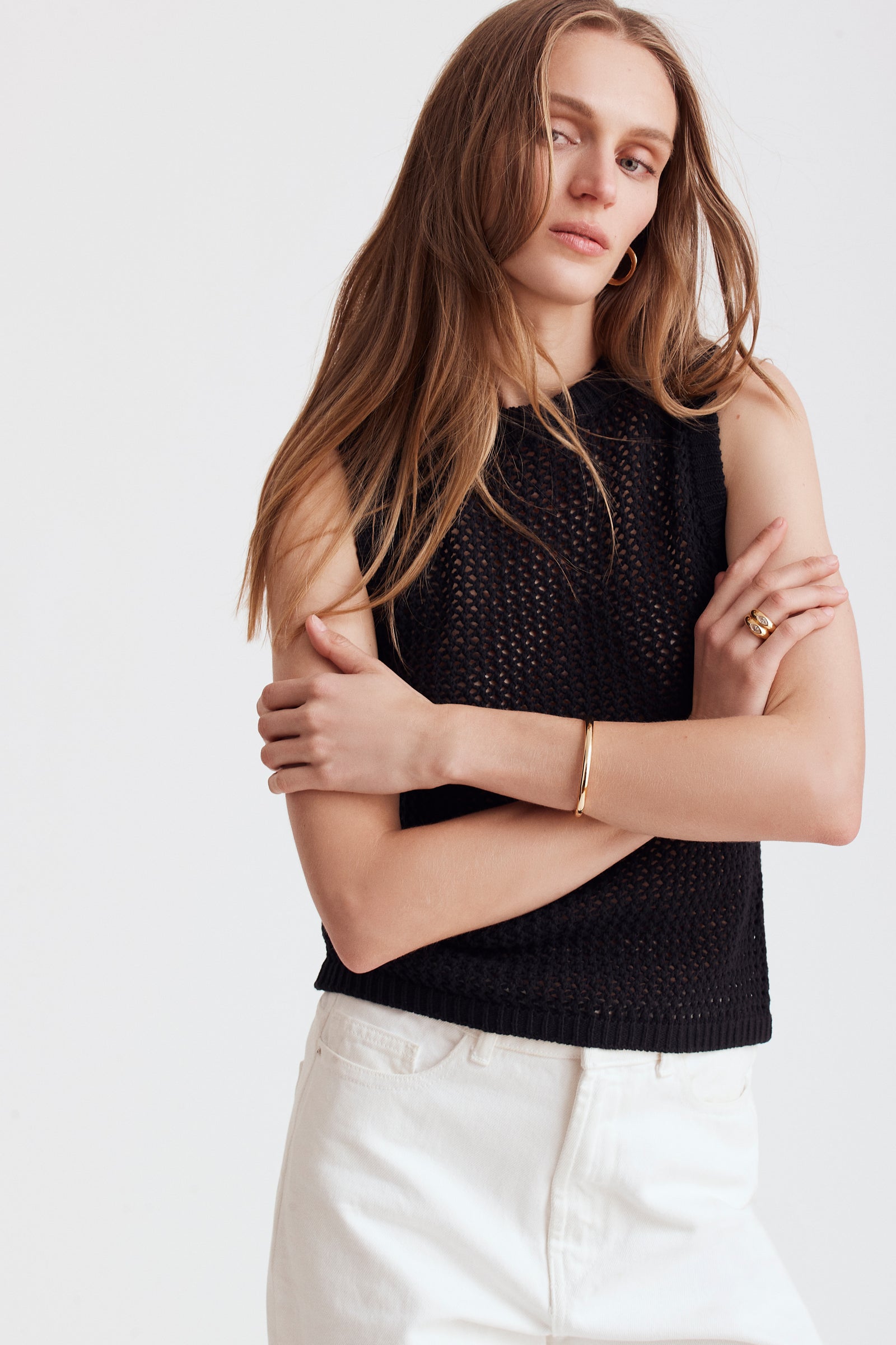 Estelle Crochet Racer Tank - Toccin