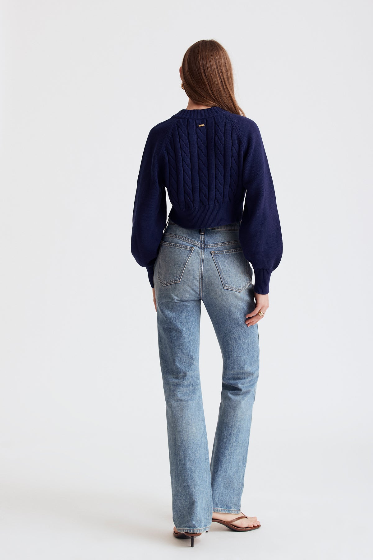 Rita Cotton Cropped Cardigan - Toccin