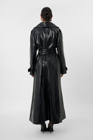 Chloe Vegan Leather Trench Coat