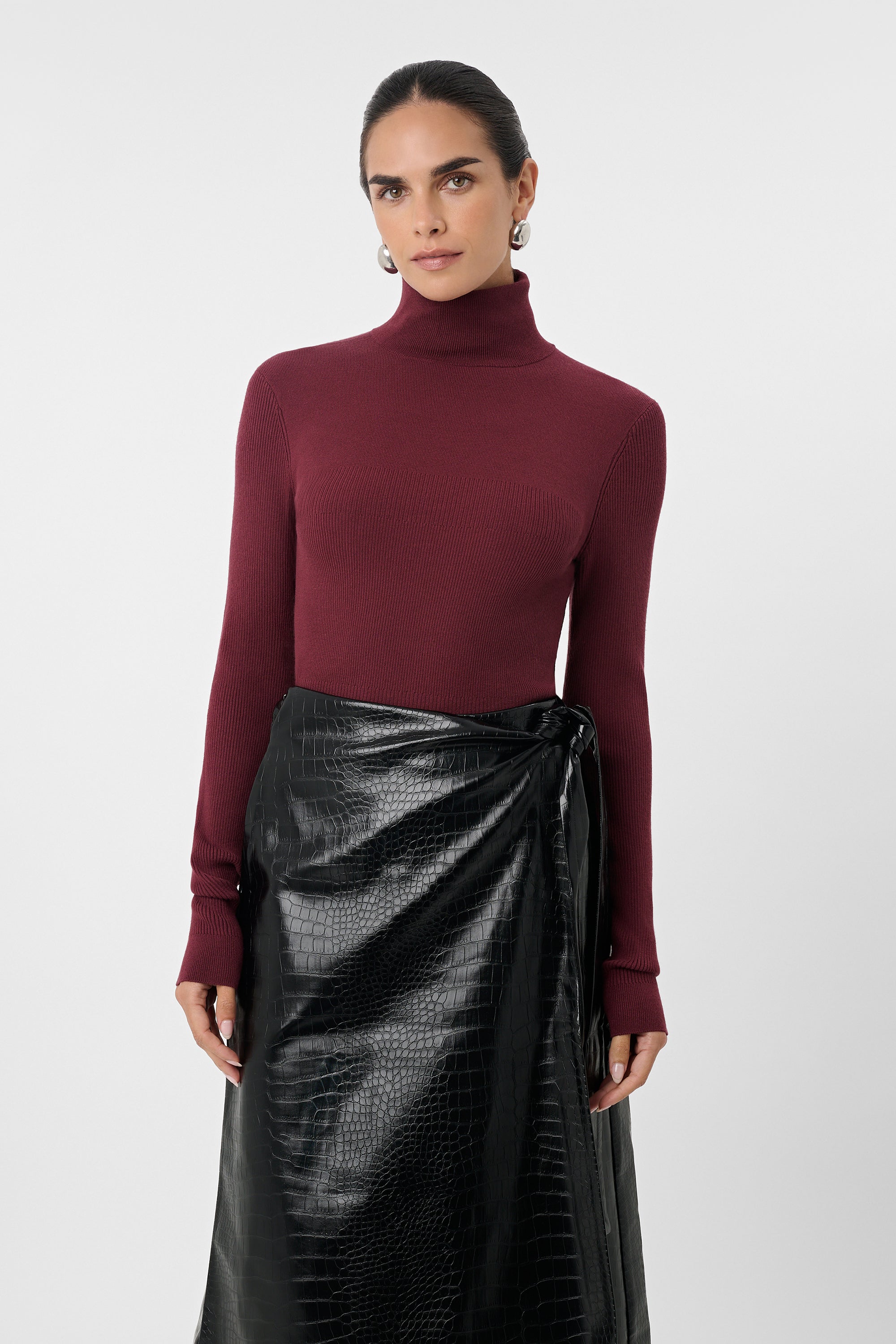 Valeria Turtle Neck Top - Toccin