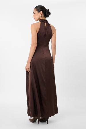 Jocelyn Maxi Silky Satin Dress