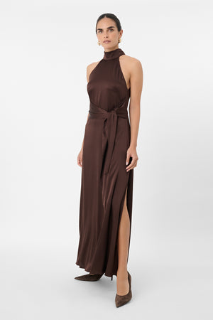 Jocelyn Maxi Silky Satin Dress