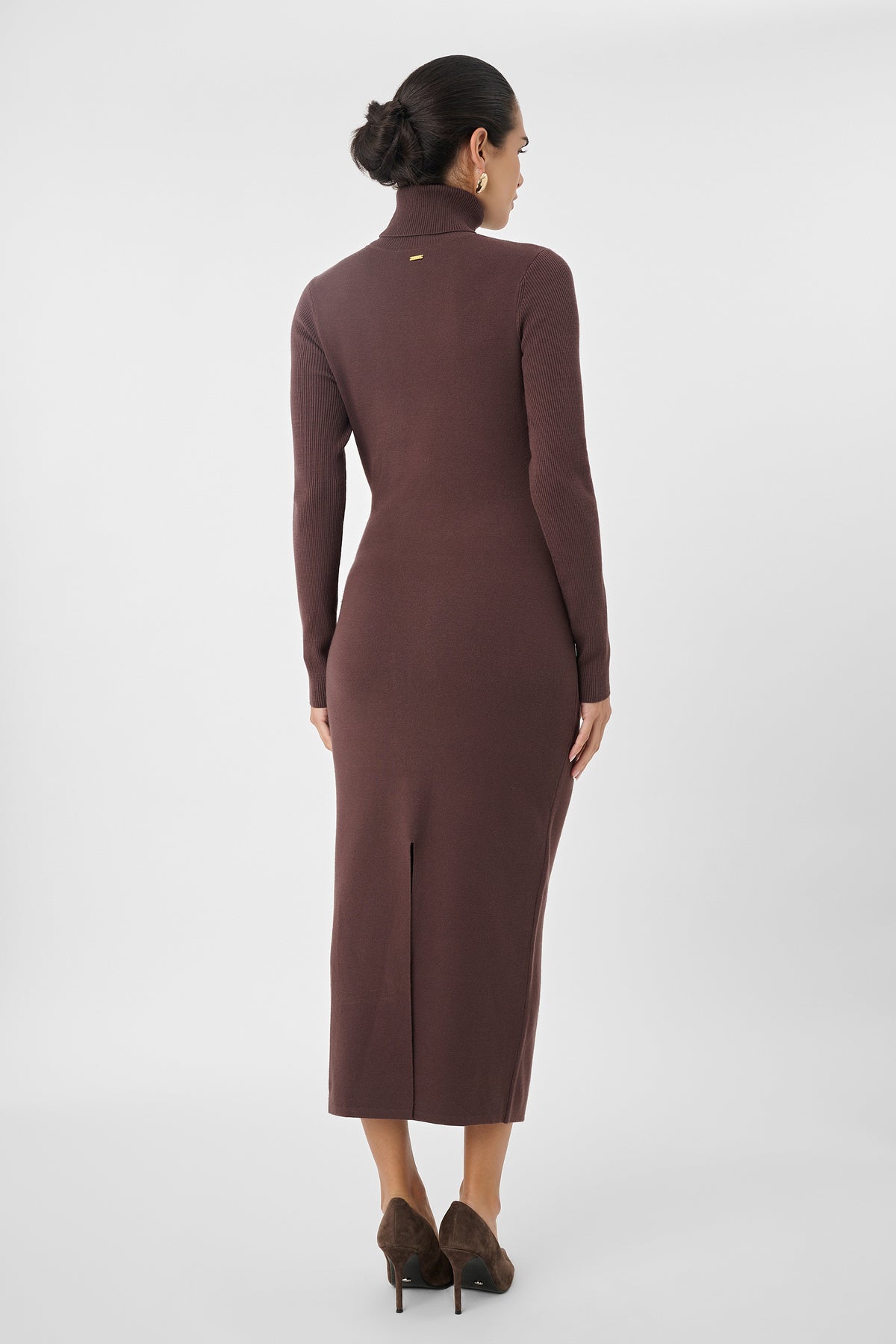 Logan Turtle Neck Tie Front Dress - Toccin