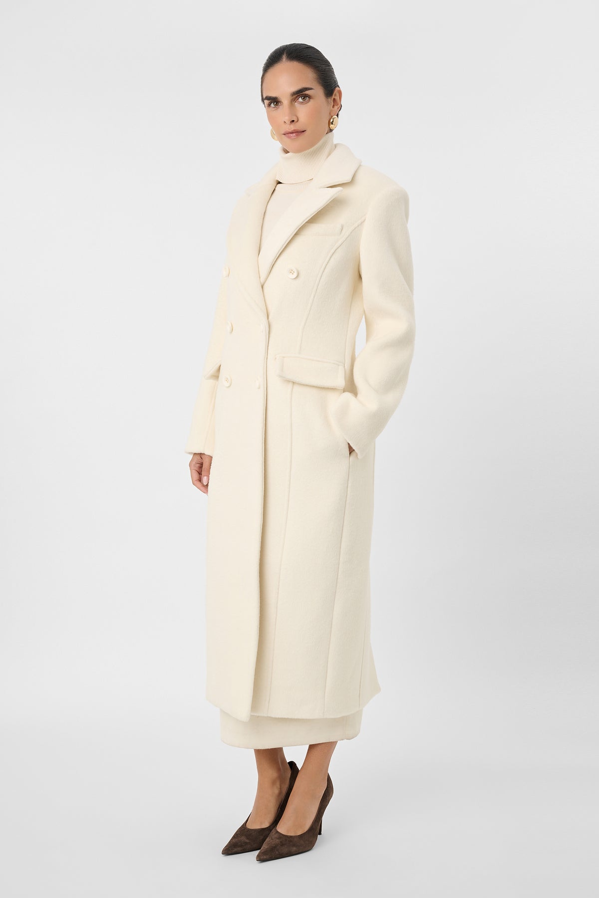 Bria Tailored Wool Coat - Toccin
