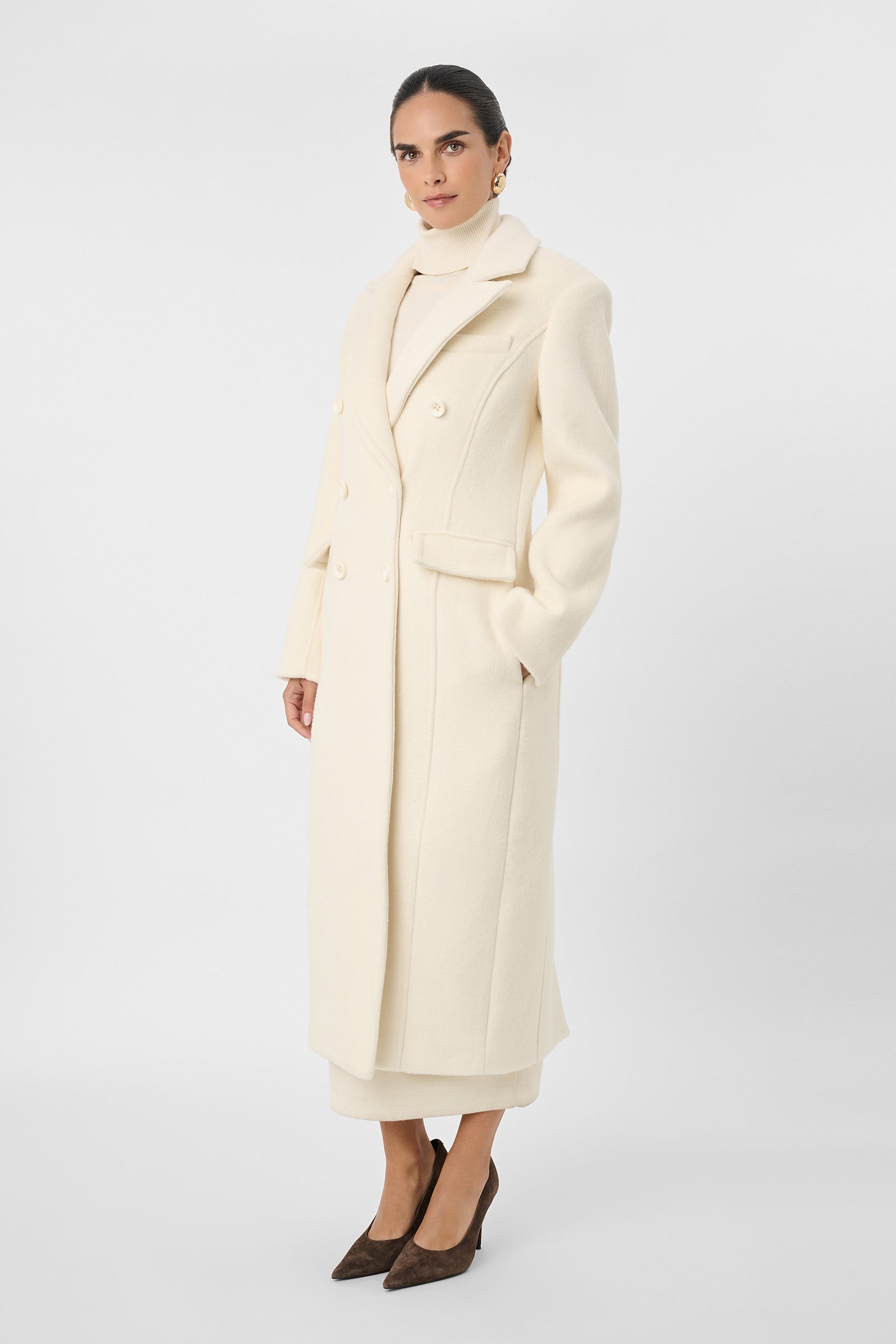 Bria Tailored Wool Coat - Toccin