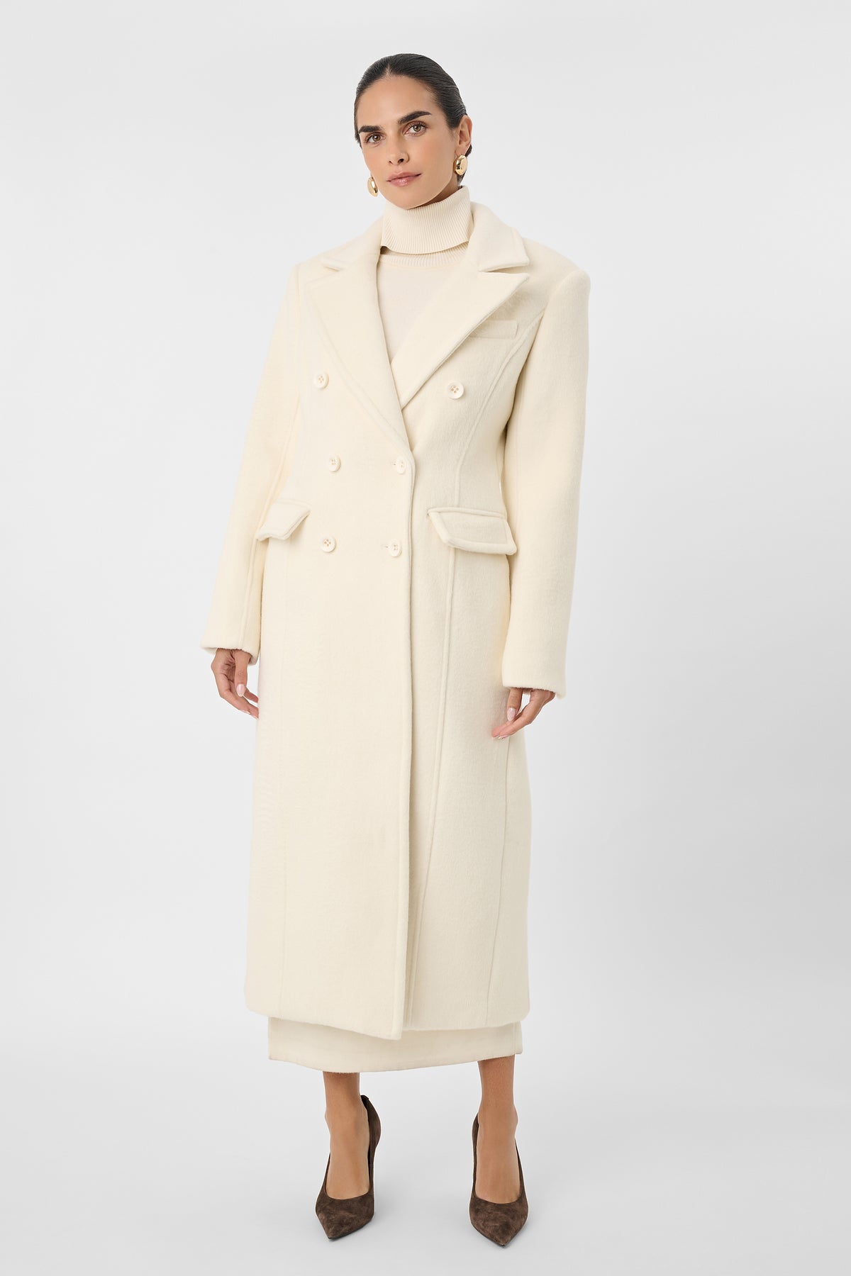 Bria Tailored Wool Coat - Toccin