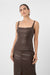 Bibi Vegan Leather Sculpted Tank