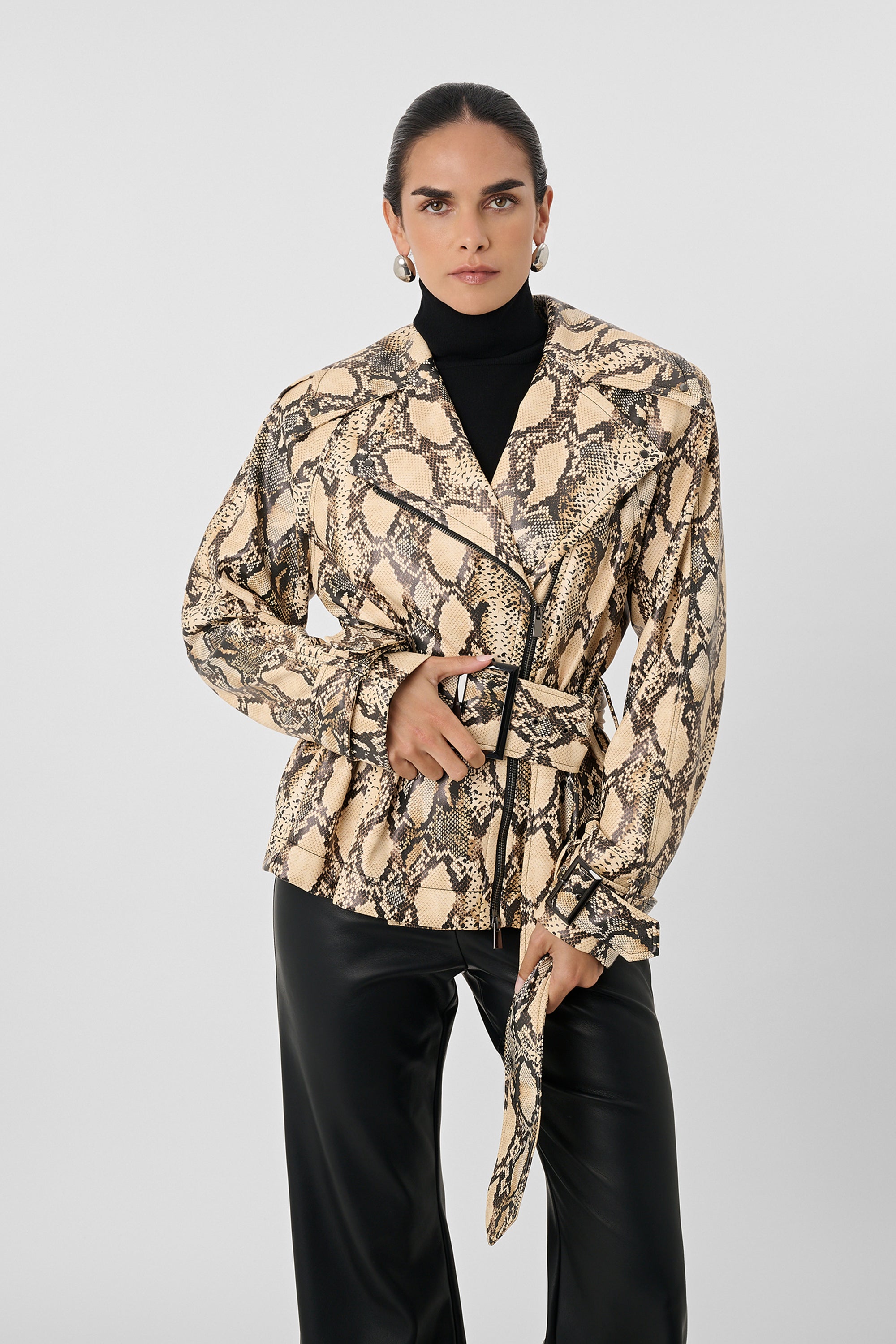 Brando Python Biker Jacket