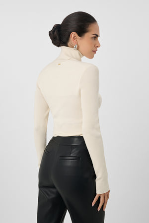 Valeria Rib Knit Turtle Neck