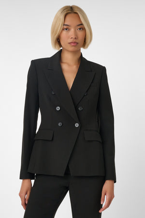 Kylie Double Breasted Blazer Black - Toccin