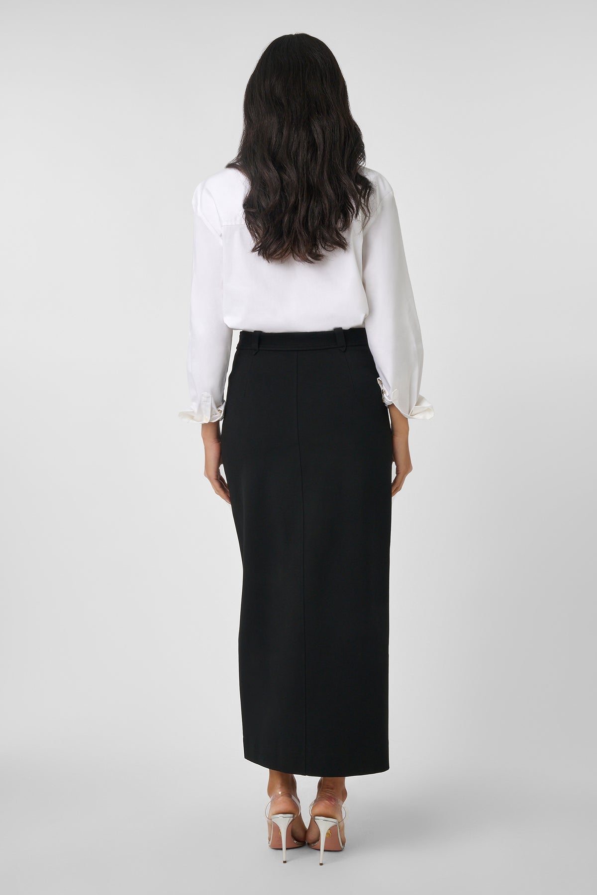 MEG MIDI SKIRT WITH SLIT - Toccin