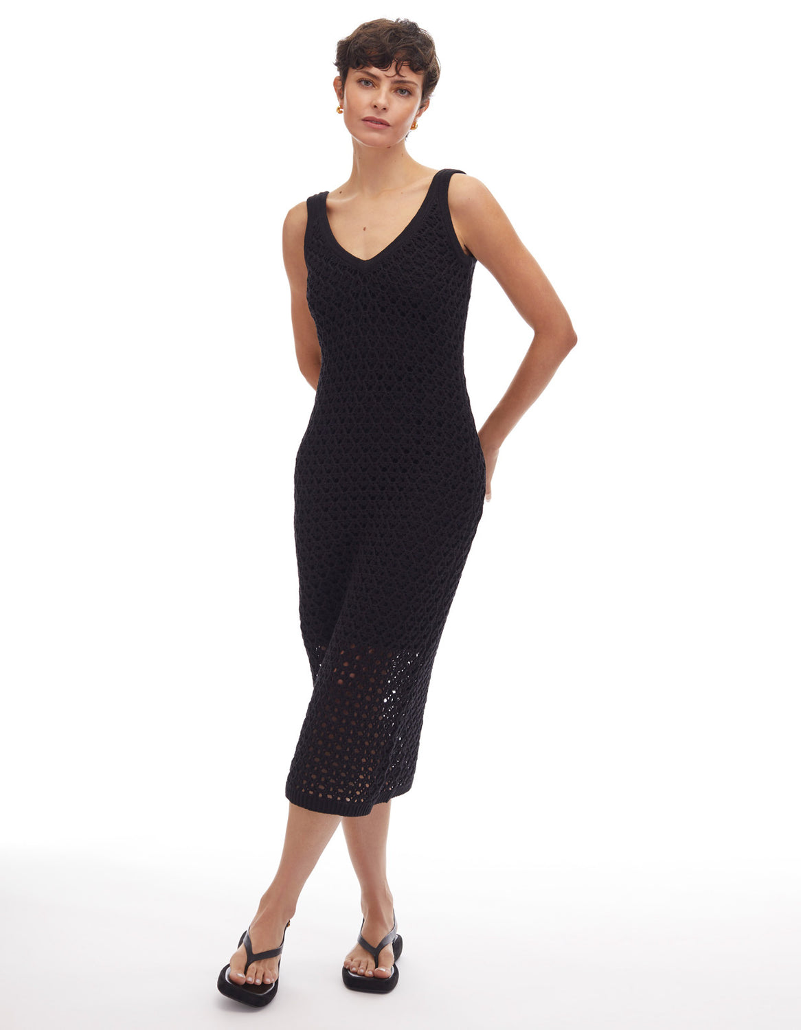 Look 3 - Maddie Crochet V-Neck Tank Dress