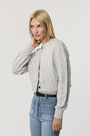 Lucie V Neck Cropped Cardigan