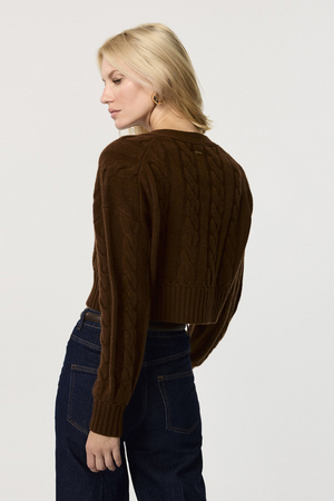 Lucie V Neck Cropped Cardigan