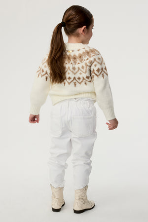 Dakota Girls Fair Isle Cardigan - Toccin