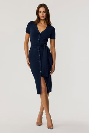 Agnes Tie Front  Dress - Toccin