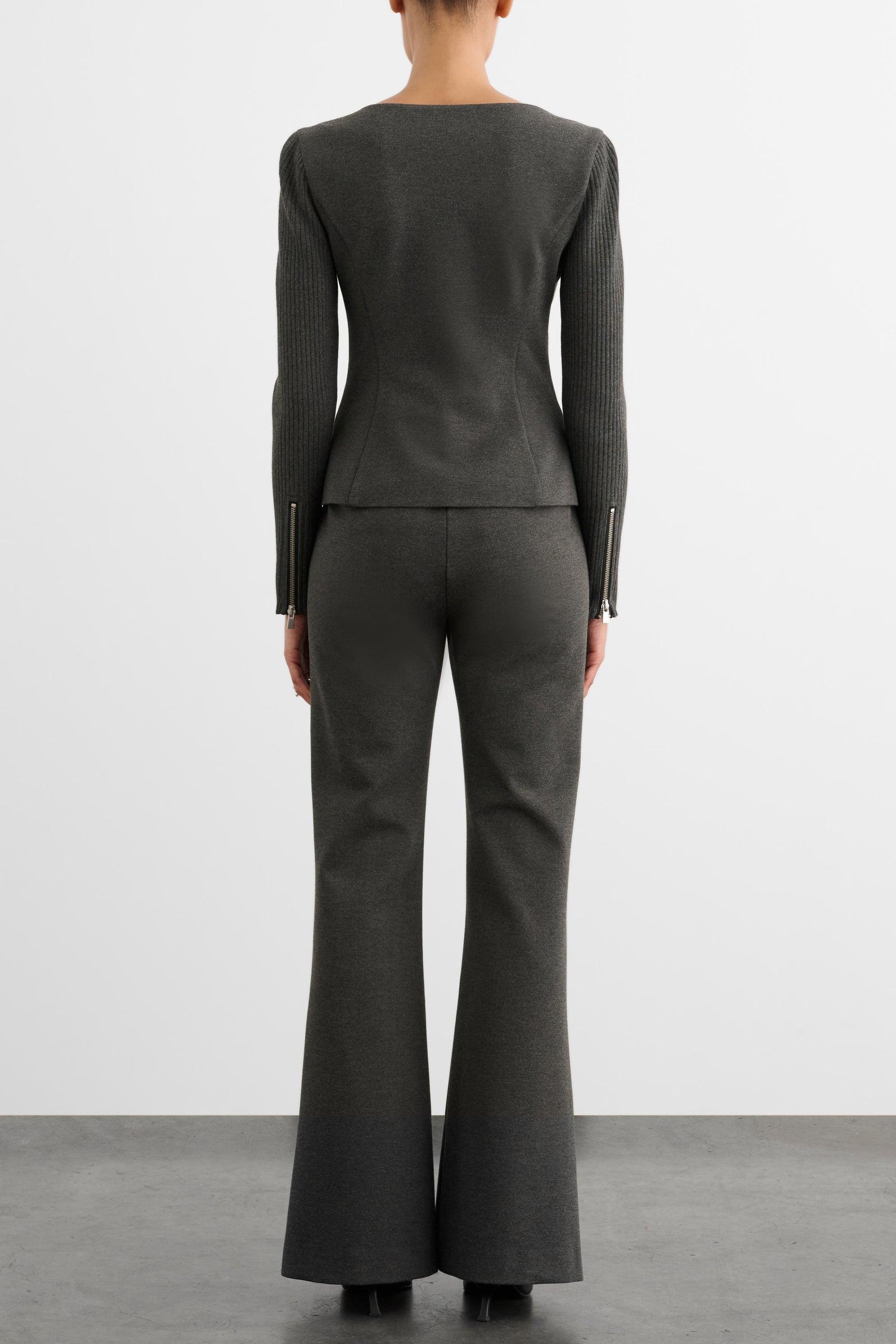 ALEJANDRA ZIP FRONT LONG SLEEVE TOP