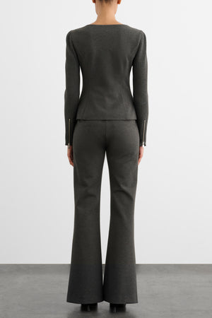ALEJANDRA ZIP FRONT LONG SLEEVE TOP