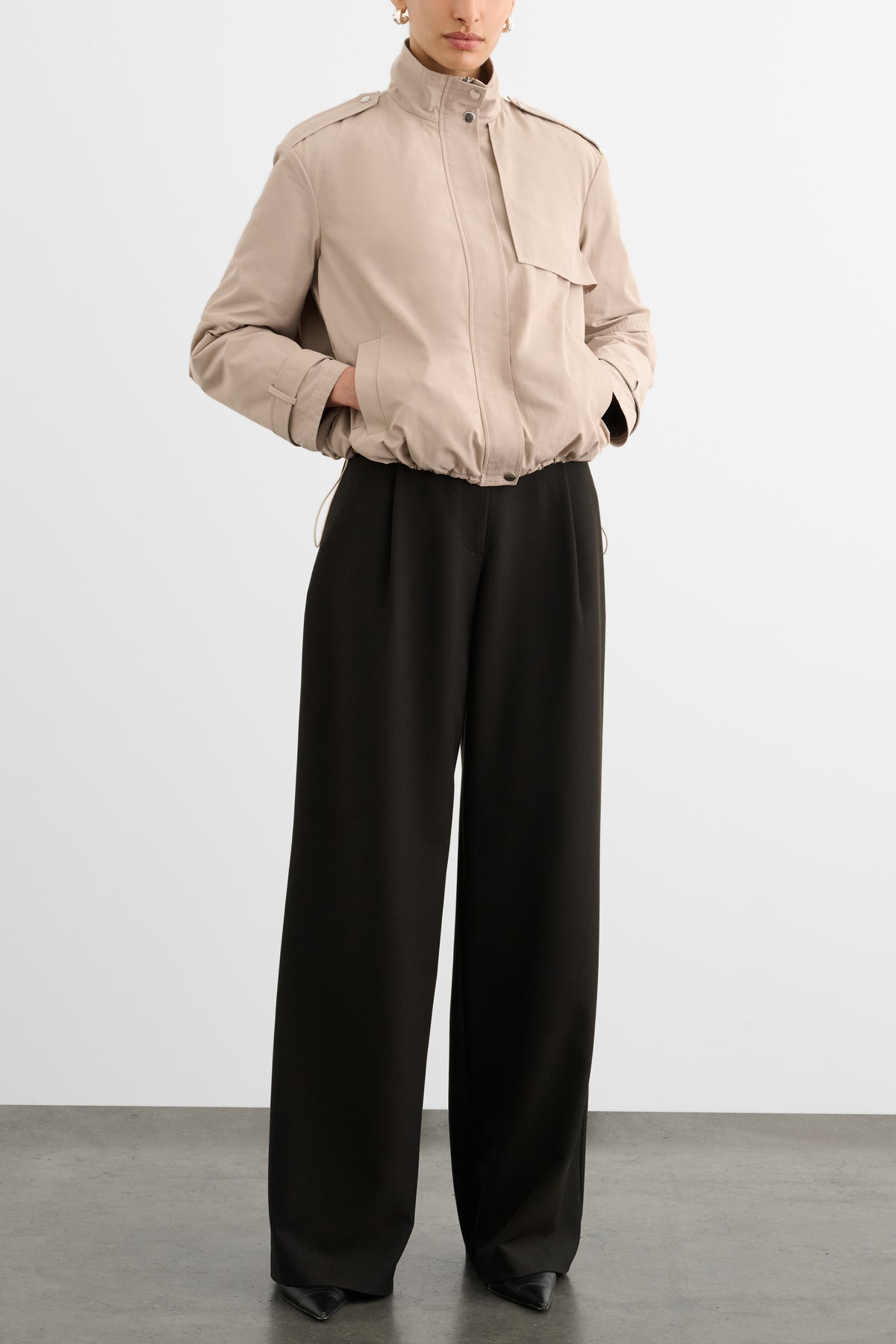 ALYSSA FUNNEL NECK BOMBER