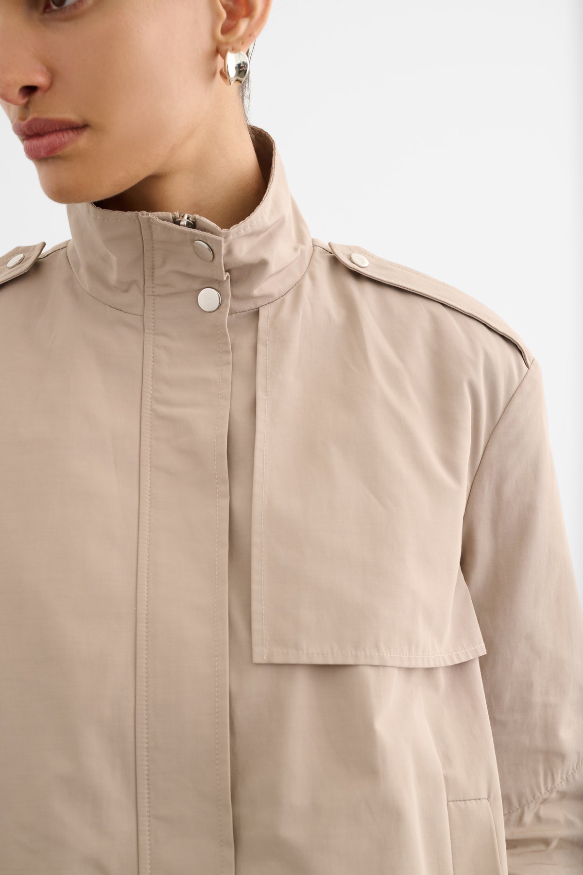ALYSSA FUNNEL NECK BOMBER