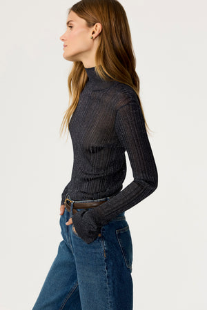 Amelia Turtle Neck Top - Toccin